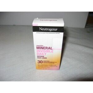 Neutrogena Mineral Invisible Daily Defense Face Liquid Lotion SPF 30 1.4 oz